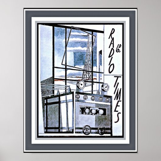 1930年ラジオ・タイムズ誌カバー ポスター (正面)