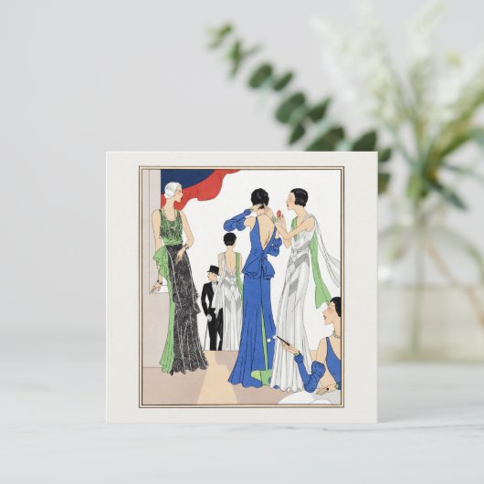 1930年ヴィンテージガウン夕べ カード (スタンド正面)
