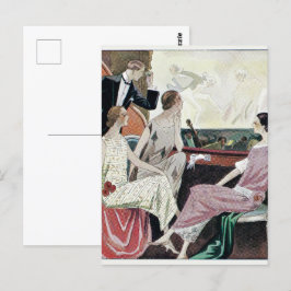 1930年ヴィンテージガウン夕べ ポストカード