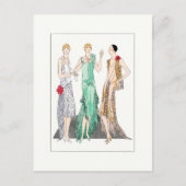 1930年ヴィンテージガウン夕べ ポストカード (正面)