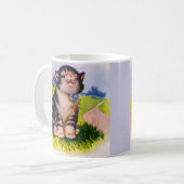 1930年代かわいい子猫 コーヒーマグカップ (正面左)