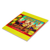 1930年代のアスリート果実箱ラベル タイル (側面)