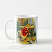 1930年代のアヒルが床を掃除 コーヒーマグカップ (左)