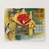 1930年代のアヒルが床を掃除 ジグソーパズル (横)