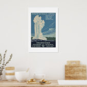 1930年代のイエローストーン国立公園 ヴィンテージスタイル WPA ポスター (キッチン)