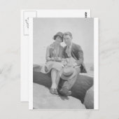1930年代のカップル ポストカード (正面/裏面)