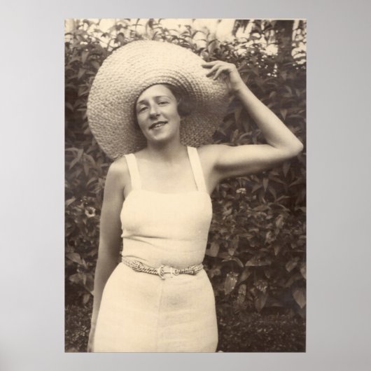 1930年代のカンヌでの休暇ポスター ポスター (正面)