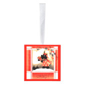 1930年代のクリスマススコットランド犬は「チアオ」と言う キューブオーナメント (右)