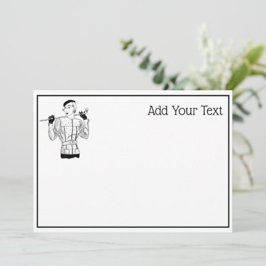 1930年代のゴルフクラブを持つファッショナブルなレディーゴルファー (スタンド正面)