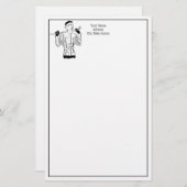 1930年代のゴルフクラブを持つファッショナブルなレディーゴルファー 便箋 (正面/裏面)