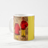 1930年代のジェーン・アーデン紙の人形中国の服 コーヒーマグカップ (正面左)