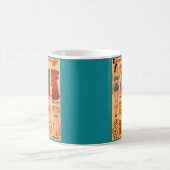 1930年代のジェーン・アーデン紙の人形6つの衣装 コーヒーマグカップ (中央)