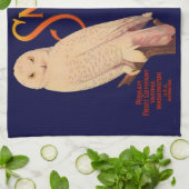 1930年代のスノウのブランド梨のフルーツクリートラベルプリント キッチンタオル (折り畳み)