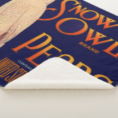 1930年代のスノウのブランド梨のフルーツクリートラベルプリント シェルパブランケット (3/4)