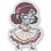1930年代のゾンビガール シール (正面)