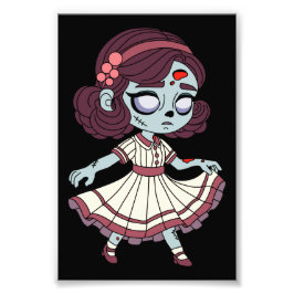1930年代のゾンビガール フォトプリント