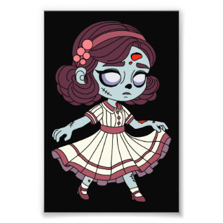1930年代のゾンビガール フォトプリント           
