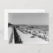 1930年代のテルアビブのビーチ ポストカード (正面/裏面)