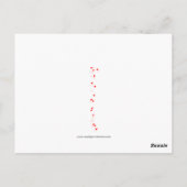 1930年代のハート型バレンタイン ポストカード - ヴィンテージの少女 (裏面)