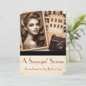 1930年代のパーティーエラスイングソイレ10代の若者パーティー 招待状 (スタンド正面)