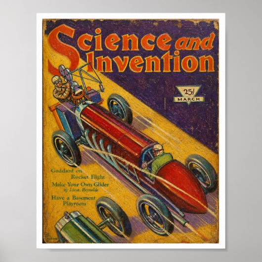1930年代のビンテージ雑誌表紙 ポスター (正面)