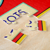 1930年代のファーンパークのエンドウ豆とニンジンのラベル ジグソーパズル (側面)