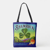 1930年代のフルーツクラートレーベルShamrock Navel Orange トートバッグ (裏面)