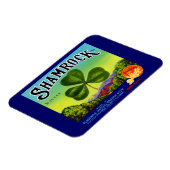 1930年代のフルーツクラートレーベルShamrock Navel Orange マグネット (左側)