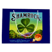 1930年代のフルーツクラートレーベルShamrock Navel Orange ラージペーパーバッグ (裏面)