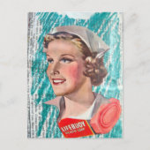 1930年代のヘルスソープの女性看護師コラージュ ポストカード (正面)