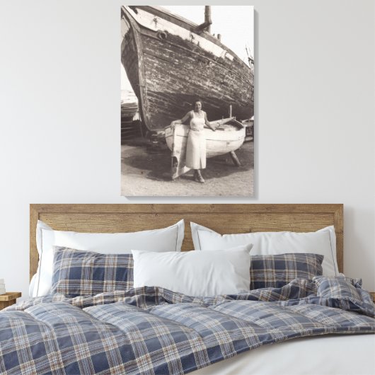 1930年代のリフランスのビエラ・カンヌでの午後 キャンバスプリント (インサイチュ (寝室))