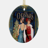 1930年代のレディースクリスマスアート セラミックオーナメント (右)