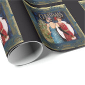 1930年代のレディースクリスマスアート ラッピングペーパー (ロールコーナー)