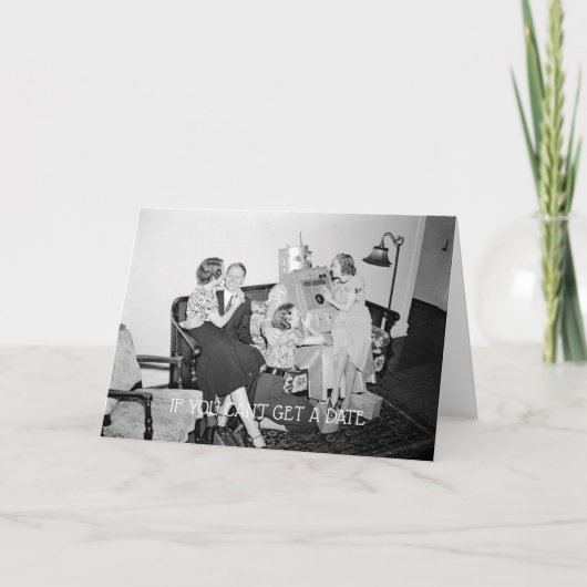 1930年代のロボットはロボット写真に甘い女性を愛する カード (正面)