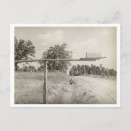 1930年代のヴィンテージの農村部の郵便箱の写真 ポストカード