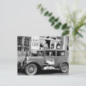 1930年代のヴィンテージカー ポストカード (スタンド正面)