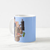 1930年代の交通警官と豊富な女性の逮捕 コーヒーマグカップ (正面左)