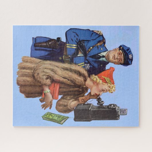 1930年代の交通警官と豊富な女性の逮捕 ジグソーパズル (横)