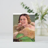 1930年代の女性喫煙者 ポストカード (スタンド正面)