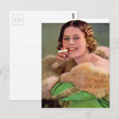 1930年代の女性喫煙者 ポストカード (正面/裏面)