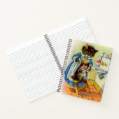 1930年代の子猫のママが子猫を洗う ノートブック (内部)