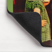 1930年代の小さな女の子が鏡 マウスパッド (コーナー)