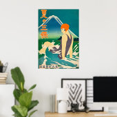 1930年代の日本の夏ミホ半島の旅行 ポスター (ホームオフィス)