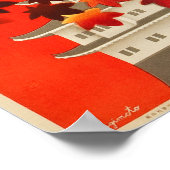 1930年代の日本秋の名古屋ヴィンテージ旅行 ポスター (角)