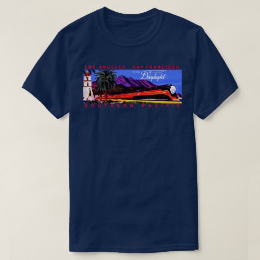 1930年代の昼光鉄道列車 Tシャツ (デザイン正面)
