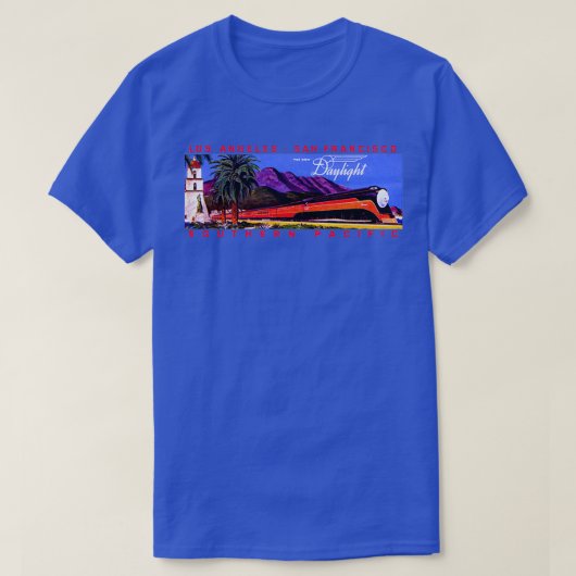 1930年代の昼光鉄道列車 Tシャツ (デザイン正面)