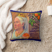 1930年代の果樹果樹状ラベルVictoriaブランドオレンジ クッション (ブランケット)