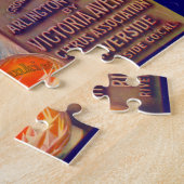 1930年代の果樹果樹状ラベルVictoriaブランドオレンジ ジグソーパズル (側面)