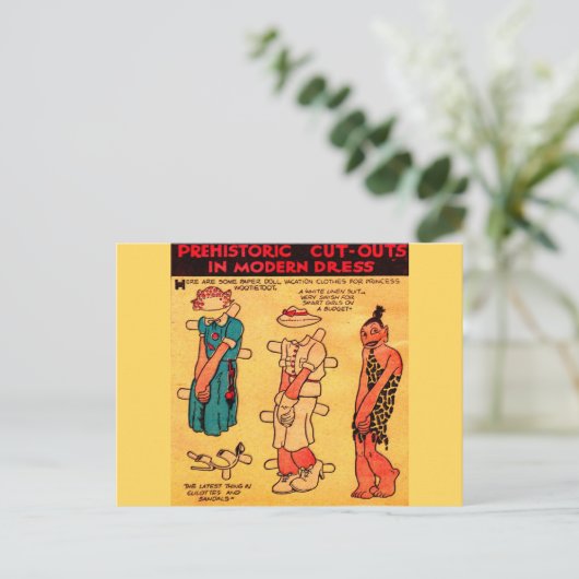 1930年代の漫画の切り抜き人形プリンセス・ウーティートゥ ポストカード (スタンド正面)