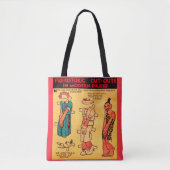 1930年代の漫画ストリップ紙ドールプリンセスウティートー トートバッグ (正面)